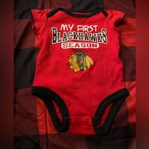 Blackhawks onesie